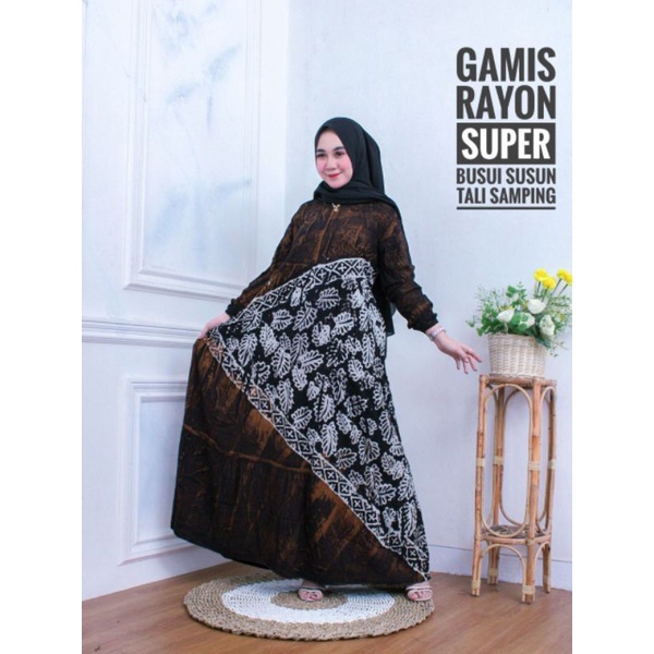 Gamis Twil Rayon Super / Gamis Batik Berkualitas / Gamis Twil Terbaru Size M/l/xl/xxl