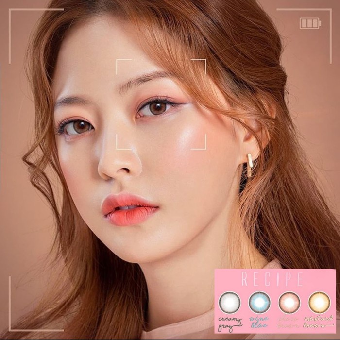 Promo - Softlens RECIPE / Soflens RECIPES Gratis Tempat Soflen Softlen - Creamy Gray - Sedia 1 pasan