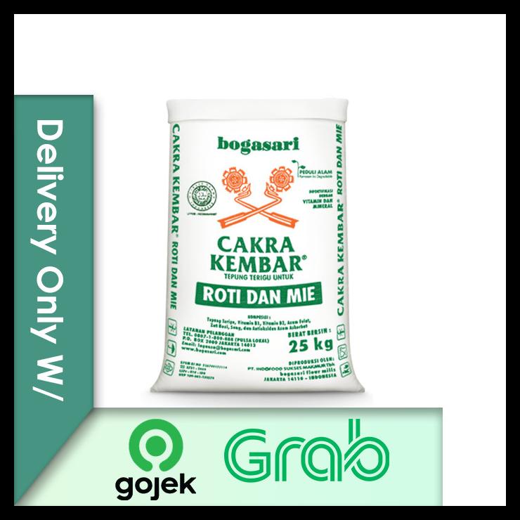 

Tepung Terigu Cakra Kembar 25Kg (Zak) Delivery Only W/ Gojek/Grab