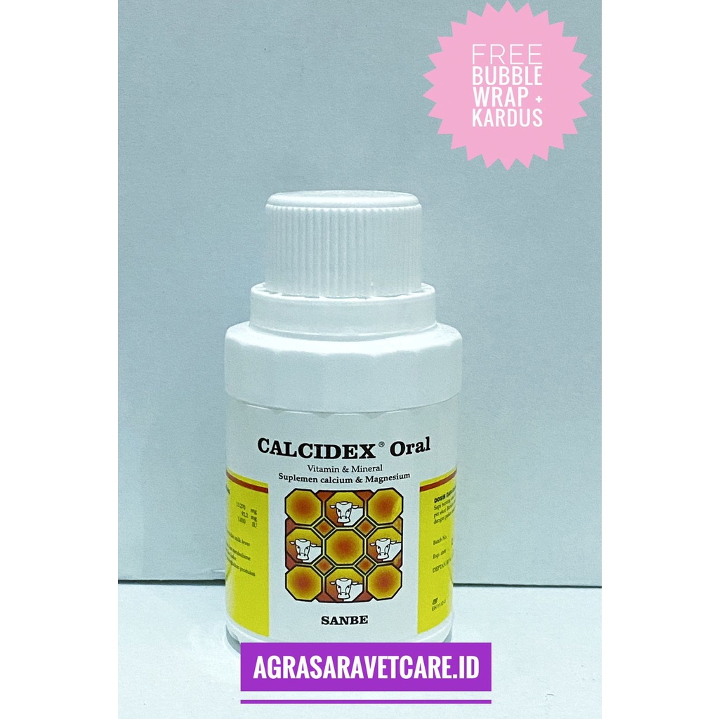 CALCIDEX ORAL 100 ML- kalsium mineral oral hewan ternak