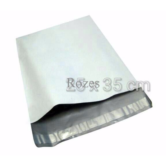 

Menyurat-Surat- Plastik Amplop Packaging Poly Mailer/ Polymailer/ Polybag 25X35 White -Surat-