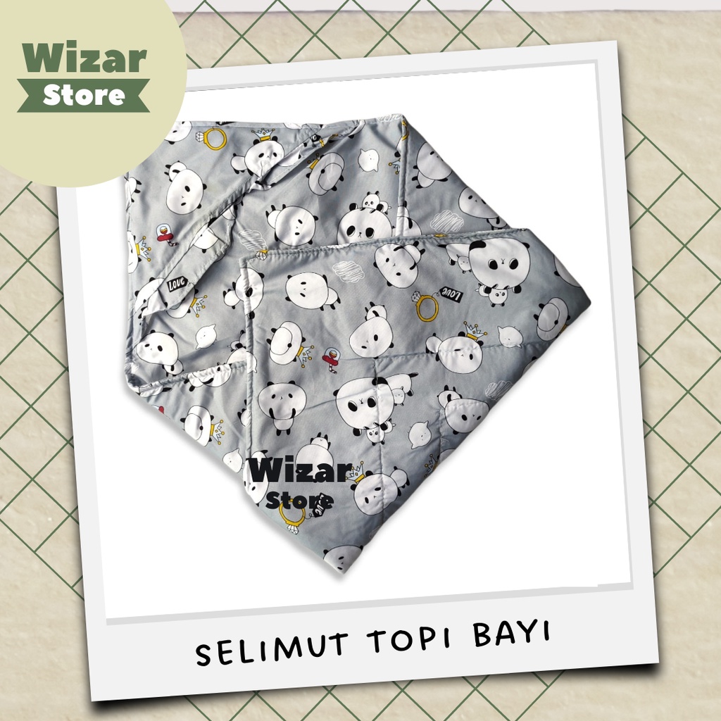 Selimut topi bayi - baby blanket - hoodie blanket baby / kado lahiran bayi UKURAN PREMIUM JUMBO