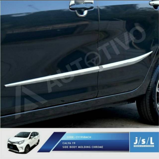 List body calya 2019/ side body molding chrome jsl