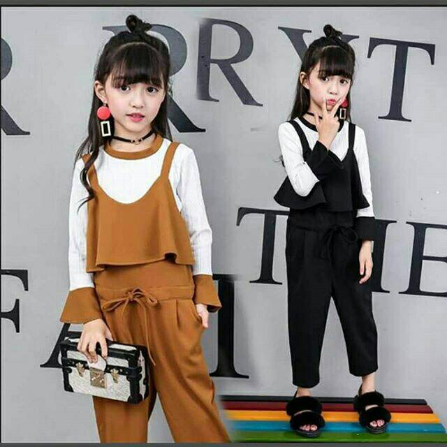 Setelan jumpsuit romania lady