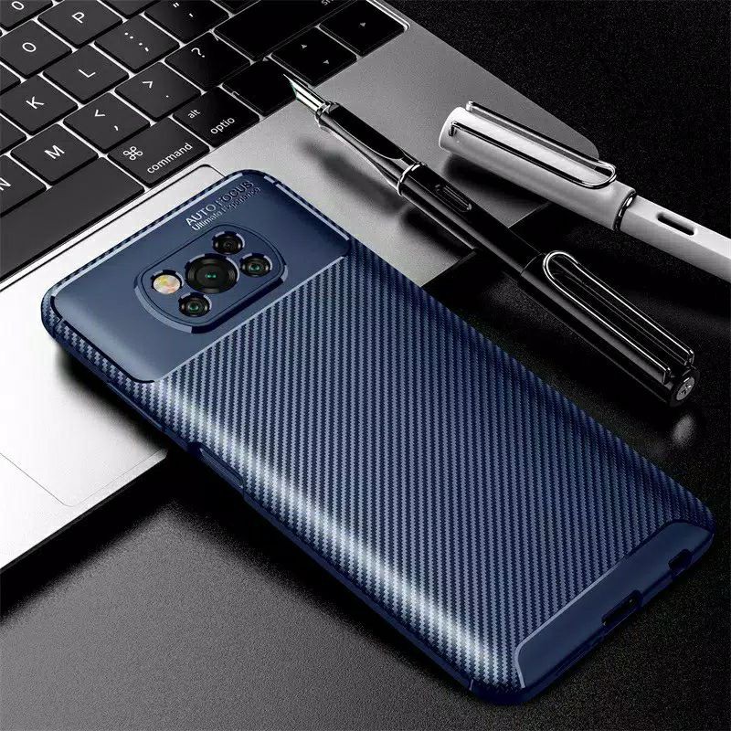 Case Xiaomi Poco X3 NFC / X3 PRO Softcase Carbon Autofocus Original