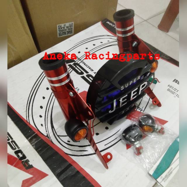 Lampu Jeep Style 4x4 Plus Sen Bulat Mini Dan Breket Lampu Rx king Cb Scorpio Vixion Megapro Dll