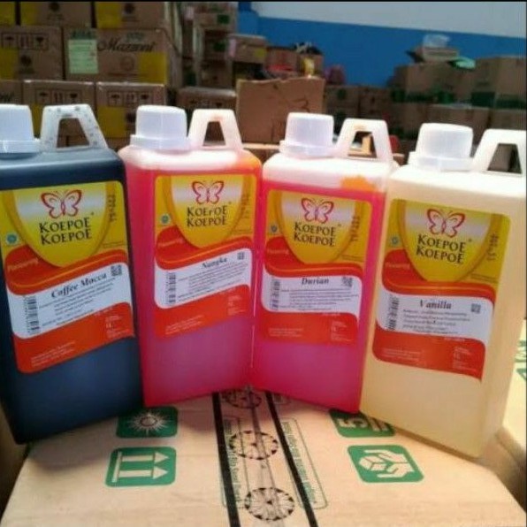

Pasta Koepoe Koepoe / Kupu Kupu Pisang Ambon , Alpukat , Vanila , Nangka 1 liter