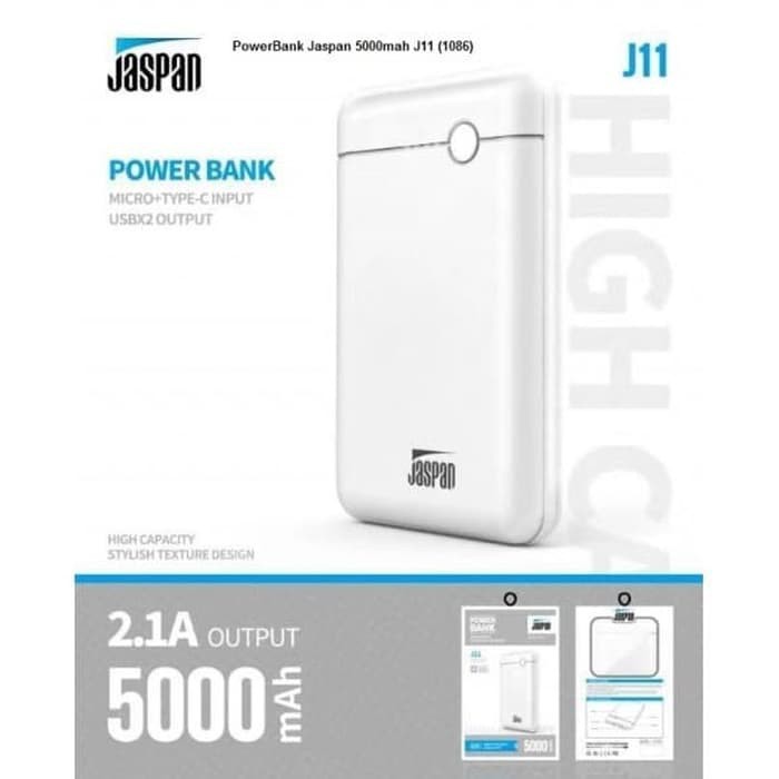 POWERBANK ORIGINAL JASPAN J11 5000mAh MURAH