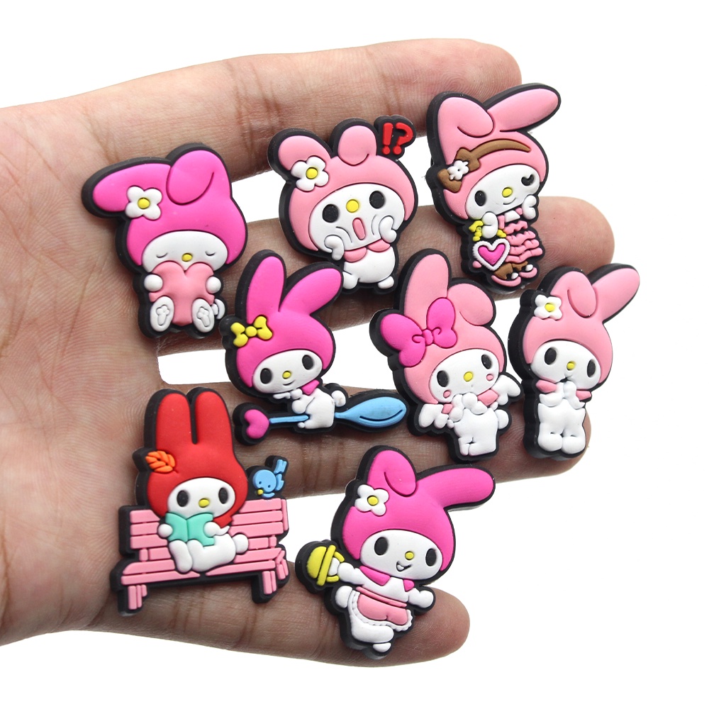 1pcs Jibbitz Melody imut Pin shoe charms Crocs Bahan DIY untuk decorate Lubang Sepatu Gelang accessories