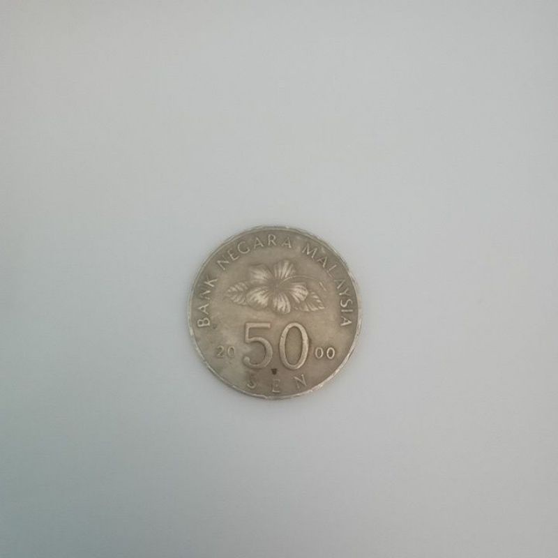 uang Malaysia 50 sen tahun 2000