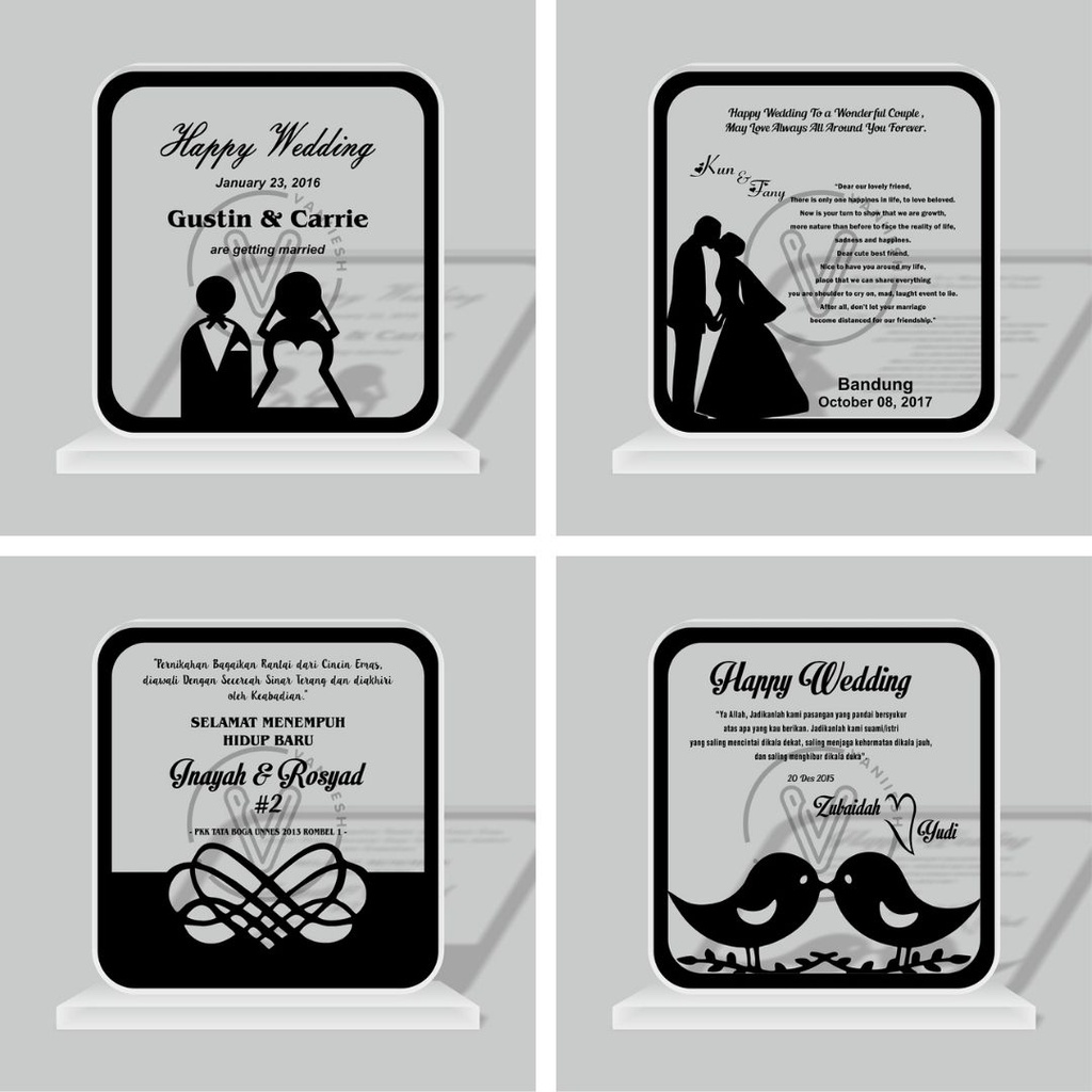 

Plakat Akrilik Wedding Siluet - Part 1