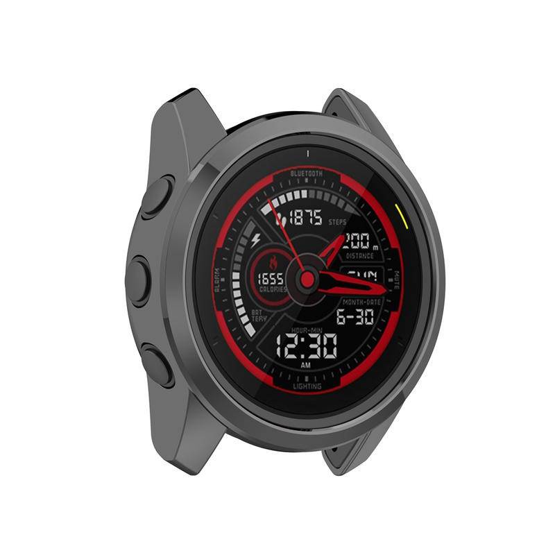 1 Pc Case Pelindung Smartwatch Garmin Forerunner 745 Bahan TPU Dengan Frame Bumper