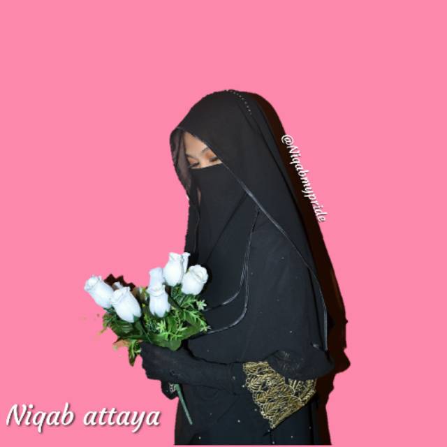 Niqab Butterfly / Niqab Cantik /SIFFON ARAB GRADE (A)