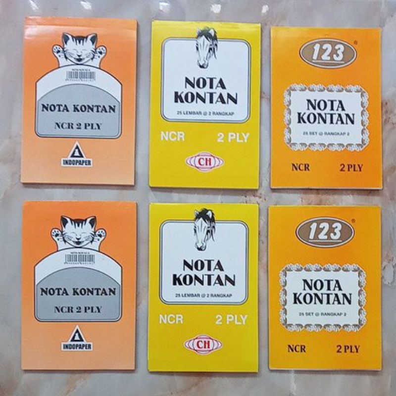 

Nota Kecil 2 PLY All Merk