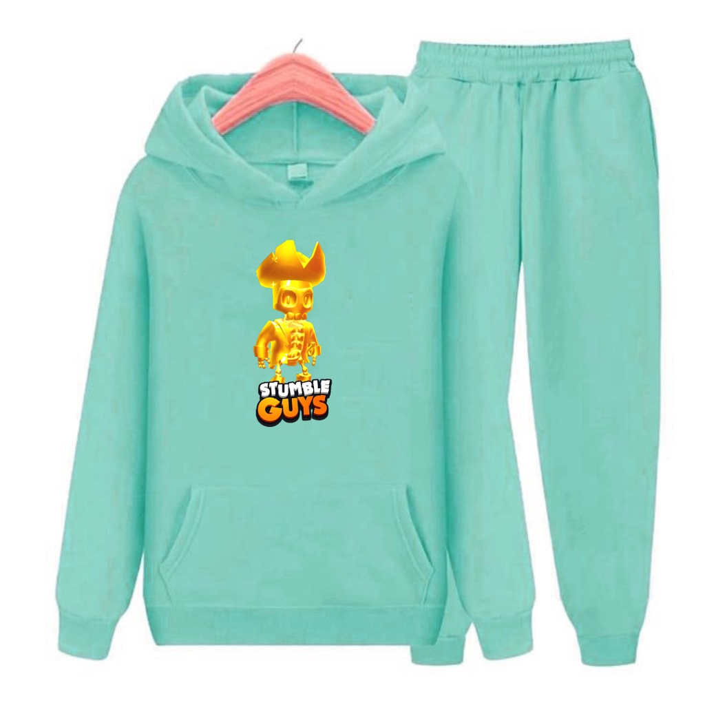 Setelan Sweater Anak Stumbel Game Gold Kapten /Baju Sweater Hoodie Anak