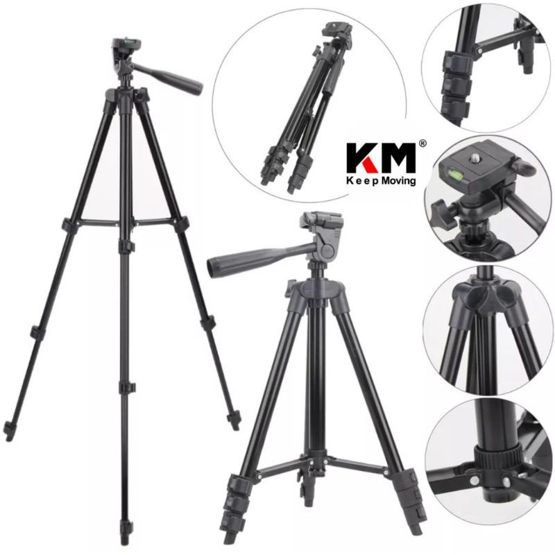 Tripod 3120 1M Black Tripod 1M Plus Holder U Setara Weifeng Teefang