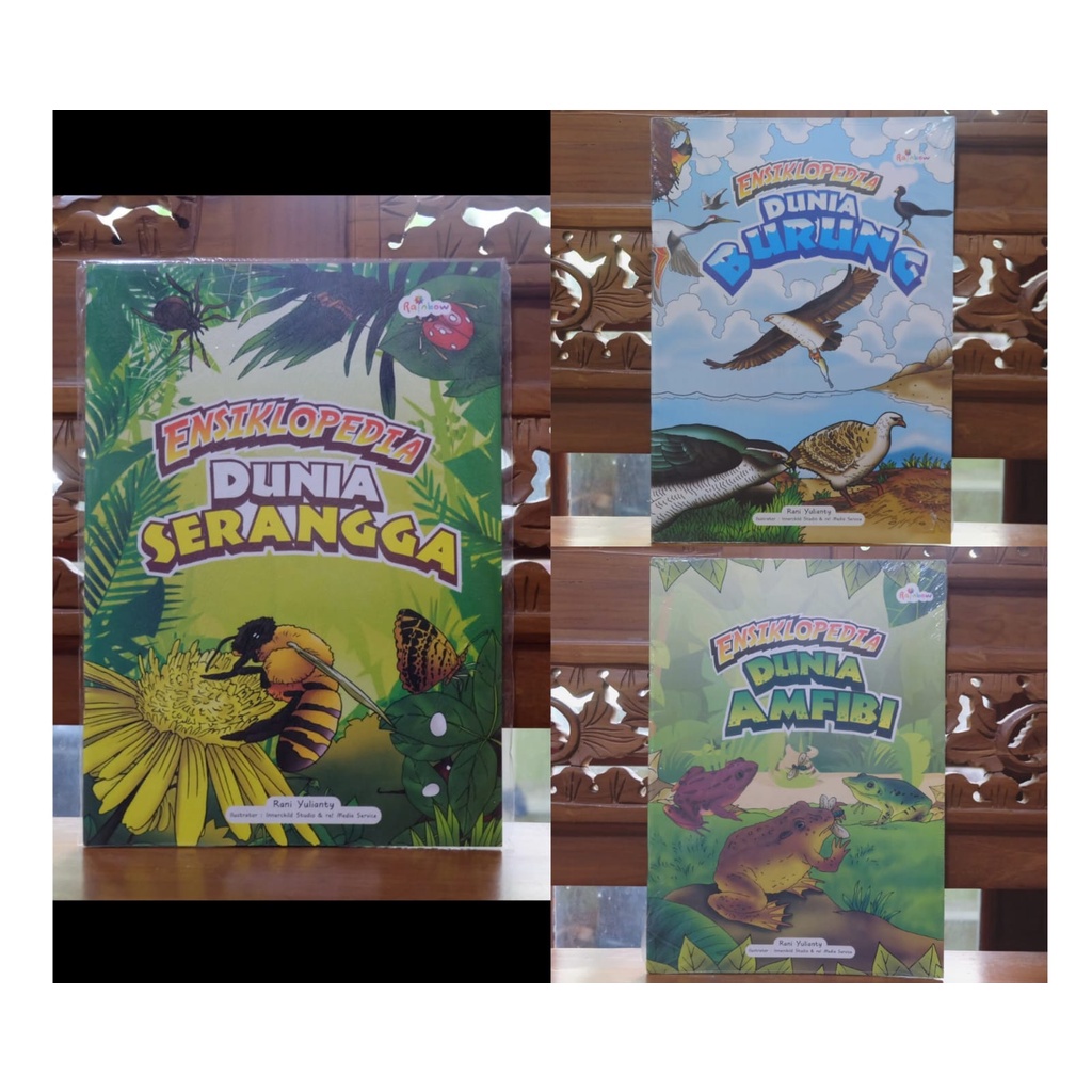 

ENSIKLOPEDIA DUNIA BINATANG - Buku Pengetahuan Anak Ensiklopedia Binatang Amfibi, Serangga, dan Burung