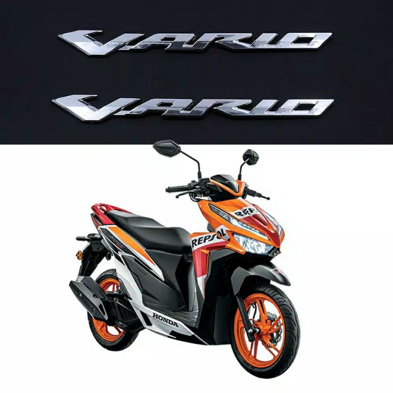 emblem honda VARIO 3D stainles look original sel