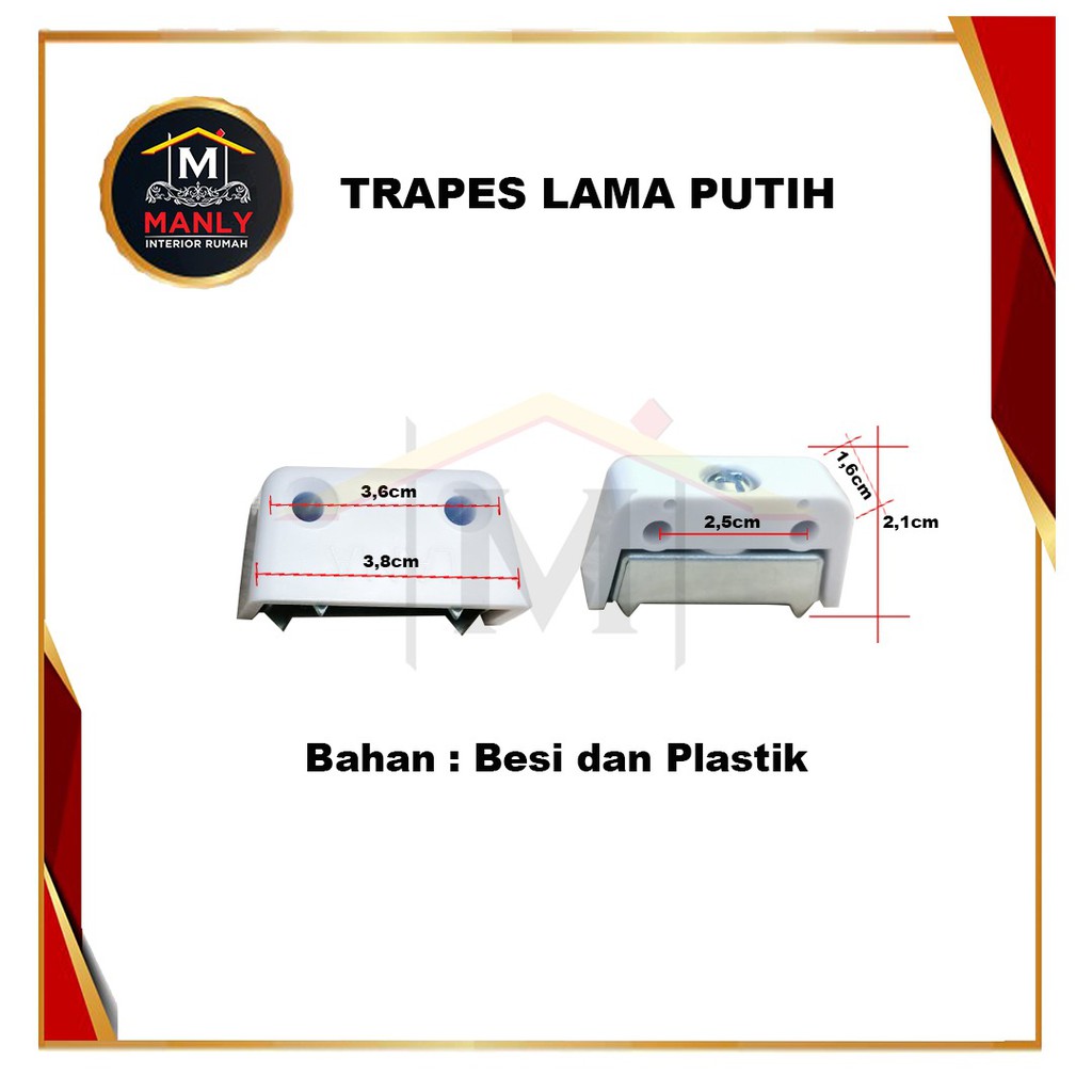 Traves Siku Ambalan Plastik Kayu Rak Lemari / Trapes Traves PUTIH / COKLAT Plastik MURAH Klem Lemari