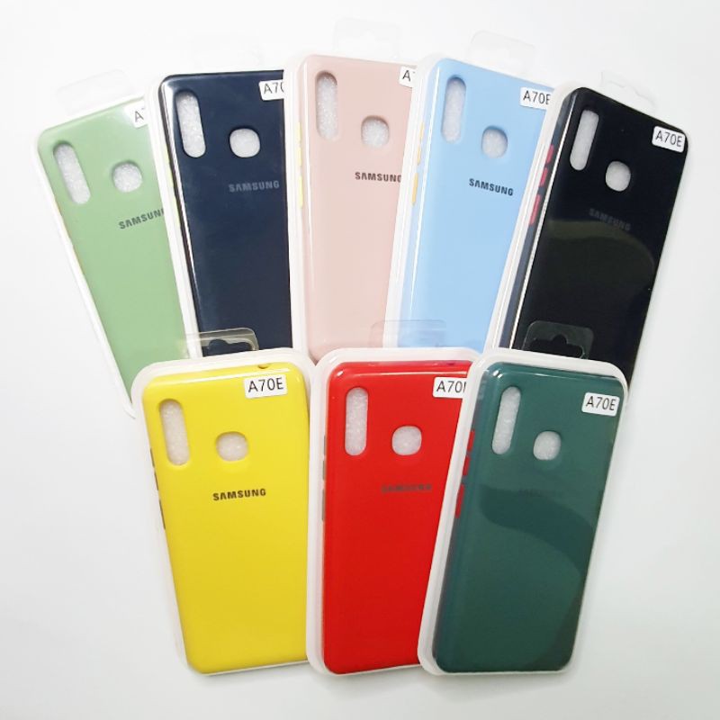 Samsung Galaxy A70E Macaron Tone Case / Silicone Macaron Colour Side button