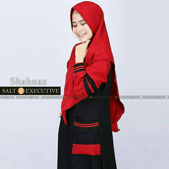 SHAHNAZ, GAMIS SET SYARI Plus Kerudung Panjang Khimar By SALT EXECUTIVE. Dress Maxi Maxy Pakaian Baj