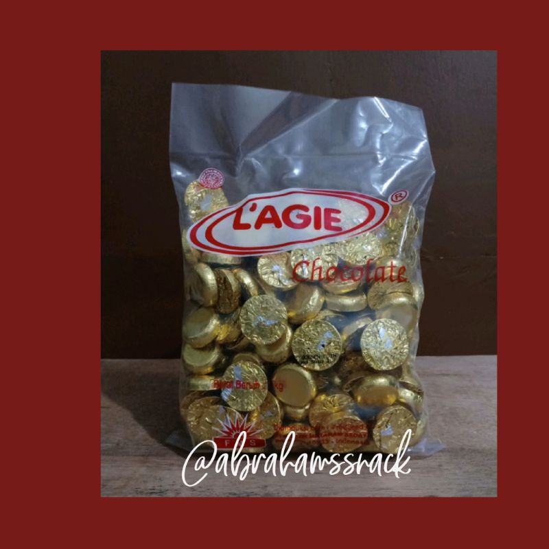 

L'AGIE CHOCOLATE COIN ISI 1 KG / COKELAT LAGIE KOIN BULKY SEKILO
