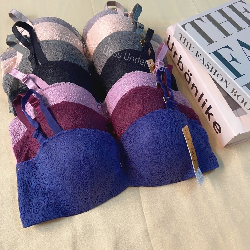 Bra push up kawat murah, bra busa tebal, pushup bra brukat, BRA murah, BH kawat busa tebal sedang, B