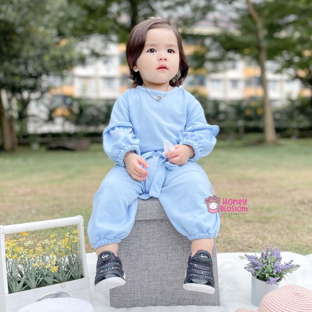 One Set Anak Perempuan / Setelan Anak Alika Bahan Babyterry Premium