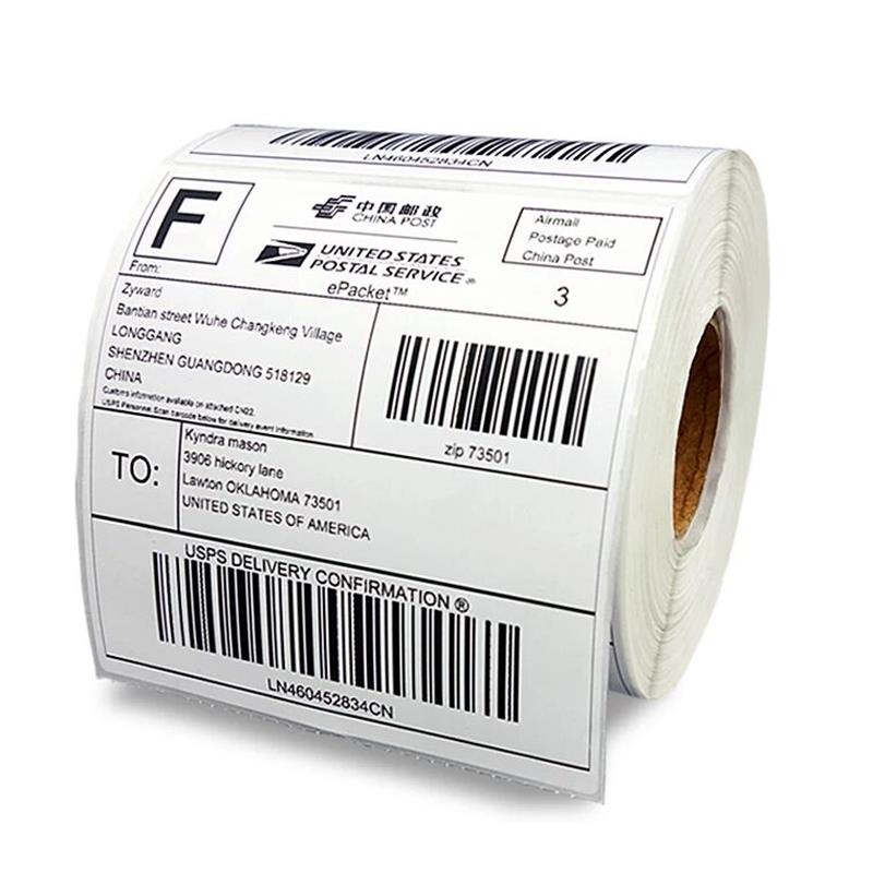 Kertas Thermal Sticker 100 x 150 mm A6 Kertas Isi 500 Lembar Kertas Barcode Roll dan Lipat