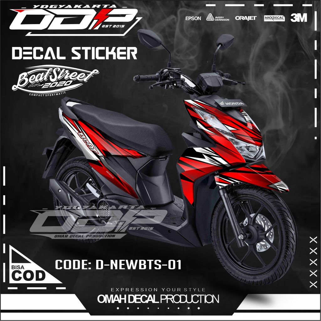DECAL BEAT FULL BODY DEKAL HONDA BEAT STREET FULLBODY MOTIF SIMPEL ELEGAN ABSTRAK STICKER KEKINIAN K