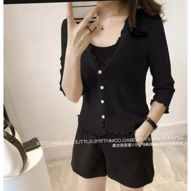 MDLV ~ CARDI JULI RAJUT CARDIGAN KOREA RAJUT CARDIGAN RAJUT LENGAN PANJNG BEST SELLER FASHION IMPORT