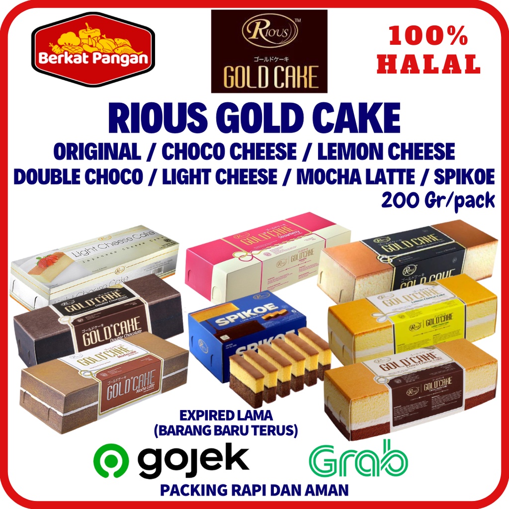 

Rious Gold Cake JAPANESE CHEESE Original Choco cheese Lemon Cheese SPIKOE