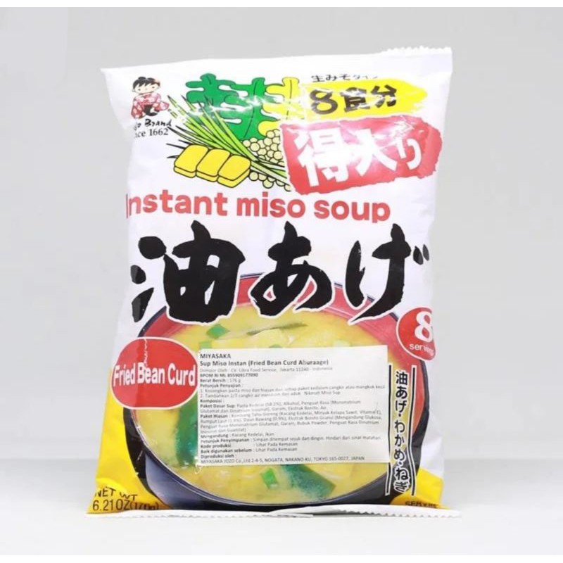 

Miyasaka Instan Miso Soup Fried Bean Curt 176gr