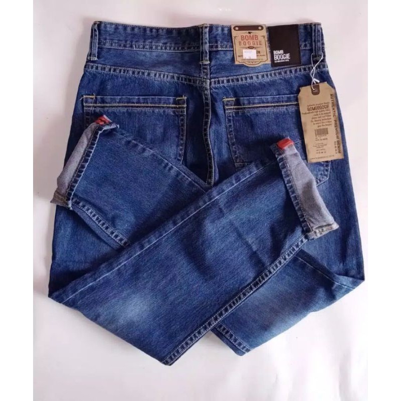 DJ //CELANA BOMBOGIE JEANS BAHAN ORIGINAL / CELANA PRIA PANJANG / BAYAR DTEMPAT