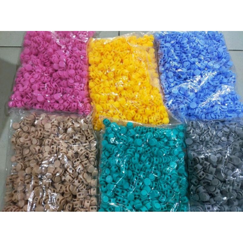 stopper jaket/masker perwarna /-+500pcs