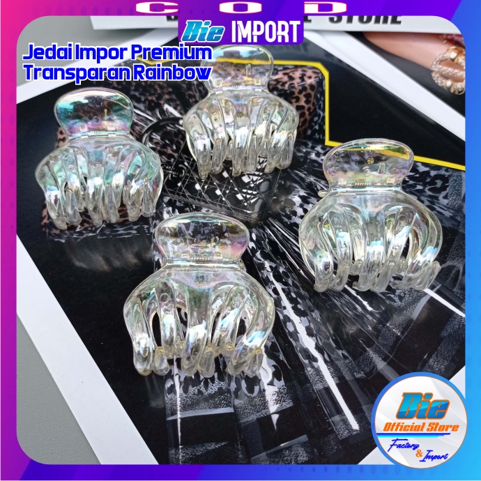 Jedai Transparan Rainbow Premium Size Besar Impor Best Seller