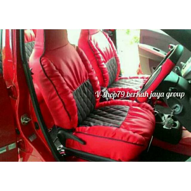 Sarung jok cover jok bungkus jok mobil dua baris seperti agya dan ayla dll model sofa dan sofa wajik