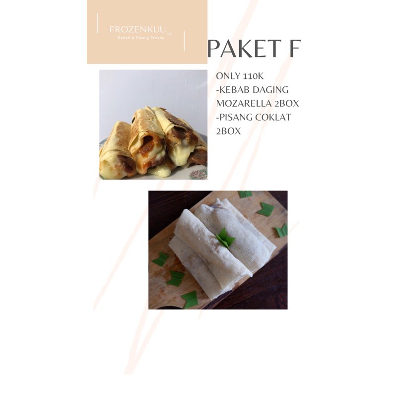 

kebab & pisang frozen