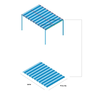 Atap RoofTop uPVC C-Series - Gratis Roofseal, Garansi 12