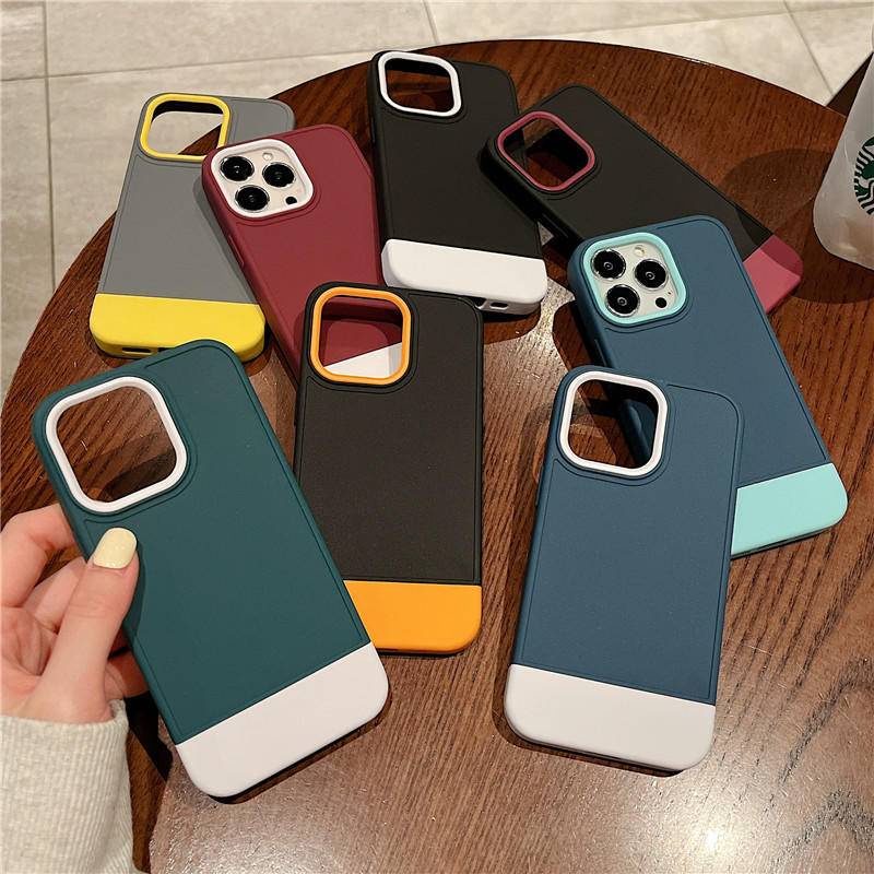 Casing Armor Shockproof Warna Campur Untuk iPhone 6 6s 7 8 Plus SE 2020 2022 SE2 SE3 Bumper