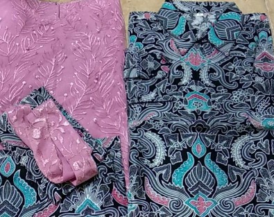Batik Sarimbit Jasmin Batik Couple Brokat Tille Kebaya Couple Tunangan Best Seller Batik Pekalongan