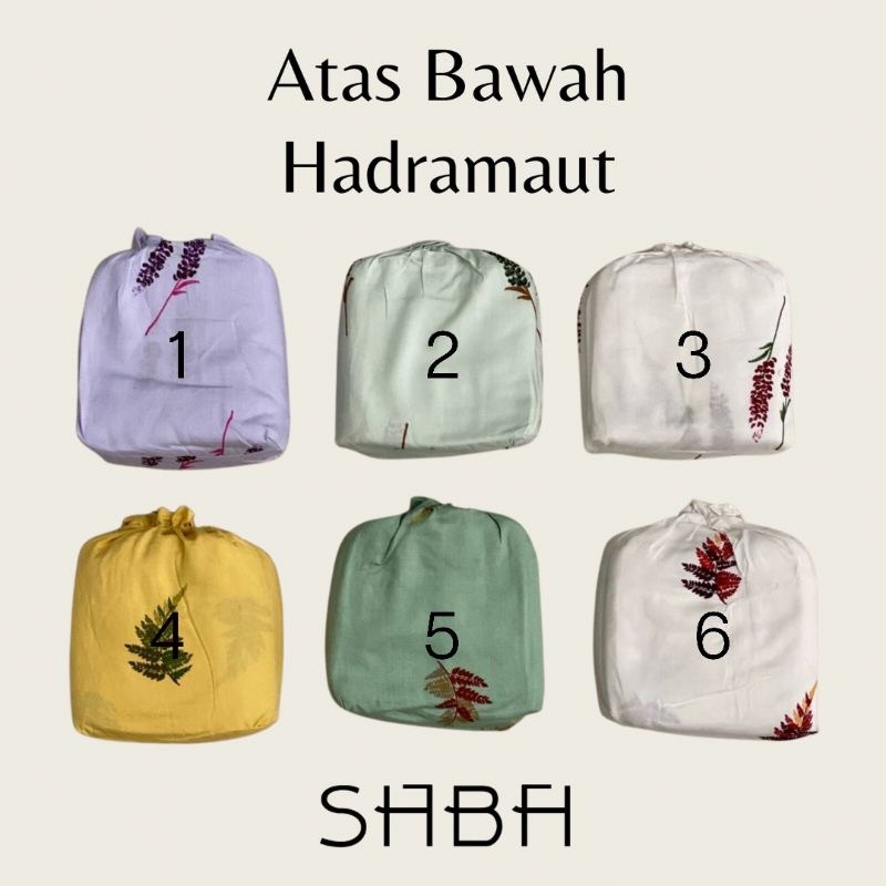 mukena hadramaut atas bawah