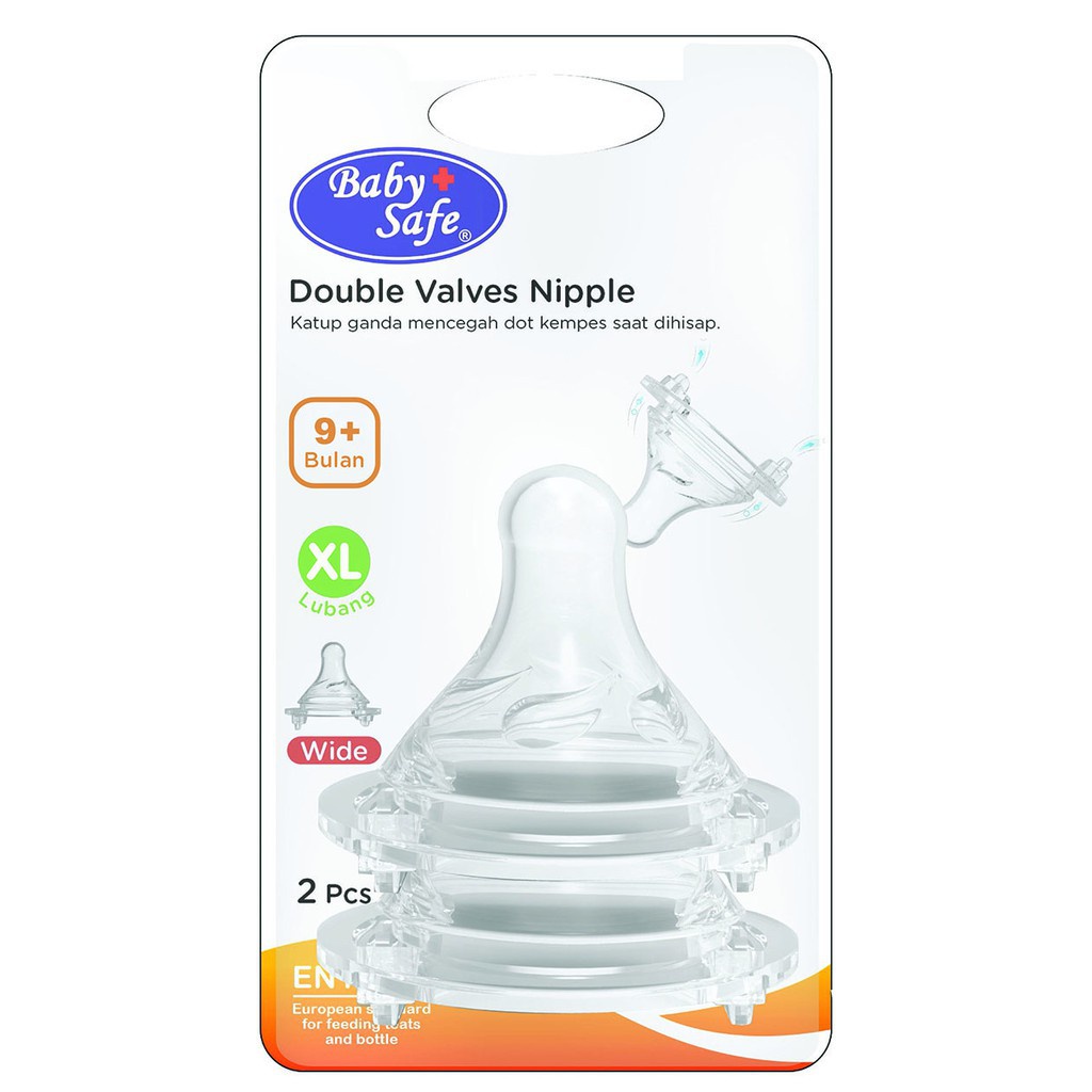 Baby Safe Double Valves Nipple DWNXL