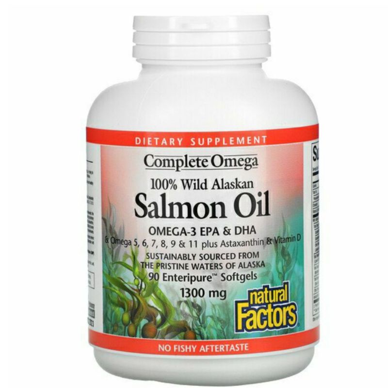 minyak ikan salmon, Natural factors salmon oil, vitamin anak minyak ikan