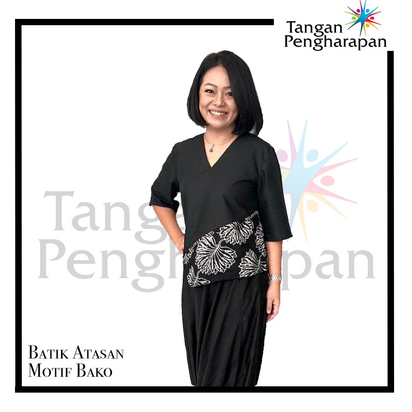 Best Seller Blouse Batik Motif Bako Tangan Pengharapan 9bZyB1f61qQNyp