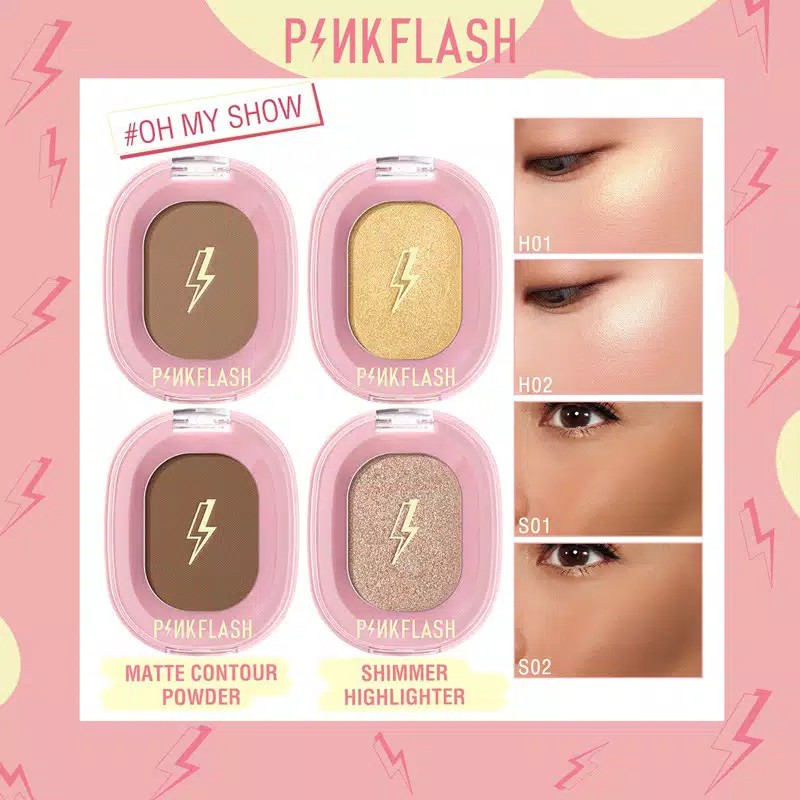 Celebshine PINKFLASH Highlighter Countour Soft Smooth Naturally Shimmer