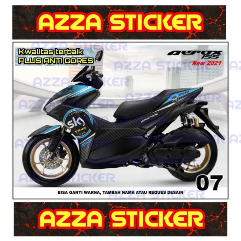 Sticker decal Yamaha Aerox 155 2021 Full Body decal Yamaha Aerox 155 2021 Full body 07