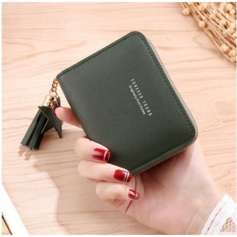 Medan Termurah KD46 Korean style Dompet reseleting trendy zahra wallet zipper mini import