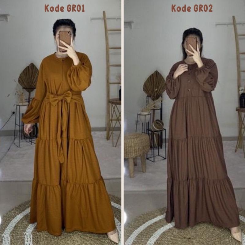 GAMIS BUSUI JUMBO TERBARU KEKINIAN LENGAN BALON