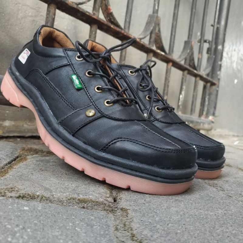 Kickers Sepatu Sneakers Casual Kasual Pria Bahan Kulit Asli Harga Murah Kode F.41